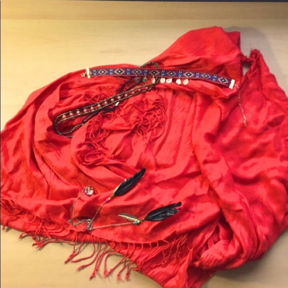Tangerine scarf